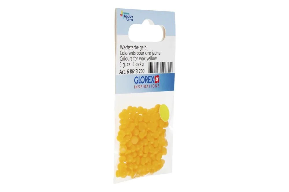 GLOREX Wachsfarbe 5g 68613200 gelb in Pastillenform