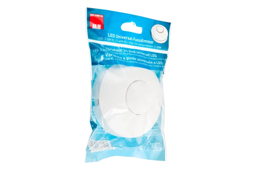 Max Hauri 163738 Universal-Dimmer Geeignet für Leuchtmittel: Glühlampe, Halogenlampe, LED-Lampe Weiß