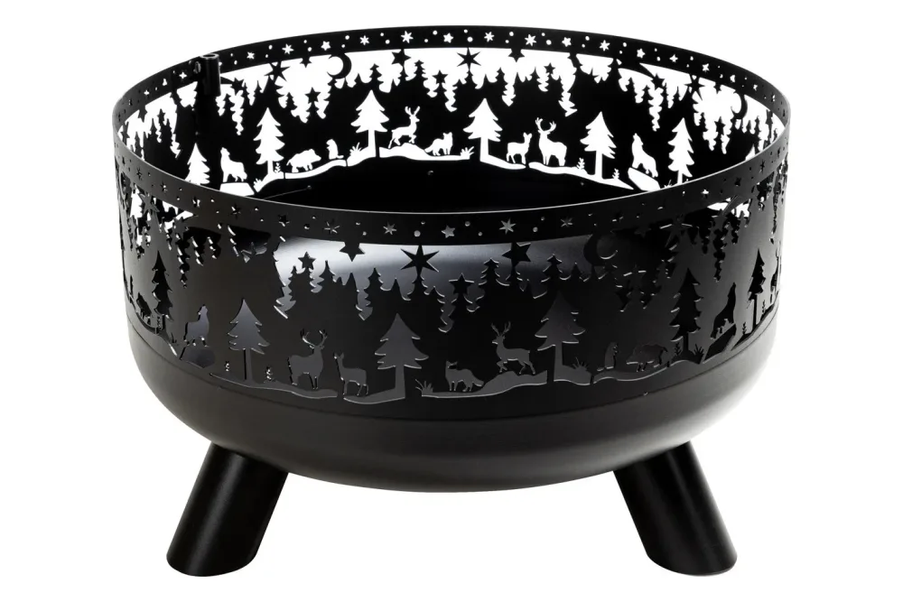 Nouvel Feuerschale Forest Schwarz | ⌀ 60 cm