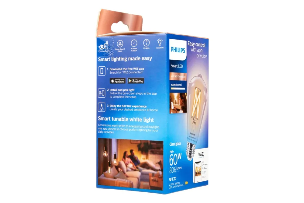 Philips Smart-LED E27 Edison Filament | 7 W