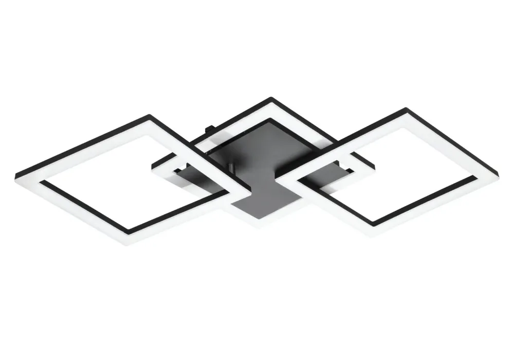 Eglo Paranday-Z Deckenleuchte (ZigBee) Schwarz-Weiss | 31 × 65 × 6 cm