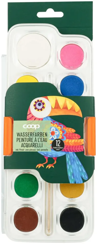 Coop Wasserfarben 12 Farben