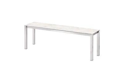 Ellems Stettin Keramikbank Diamond Cream | 140 × 32.5 × 45 cm
