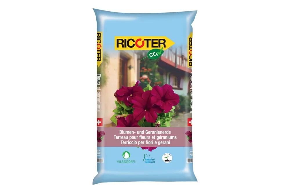 Ricoter Blumen-/Geranienerde CO2-clean | 40 l