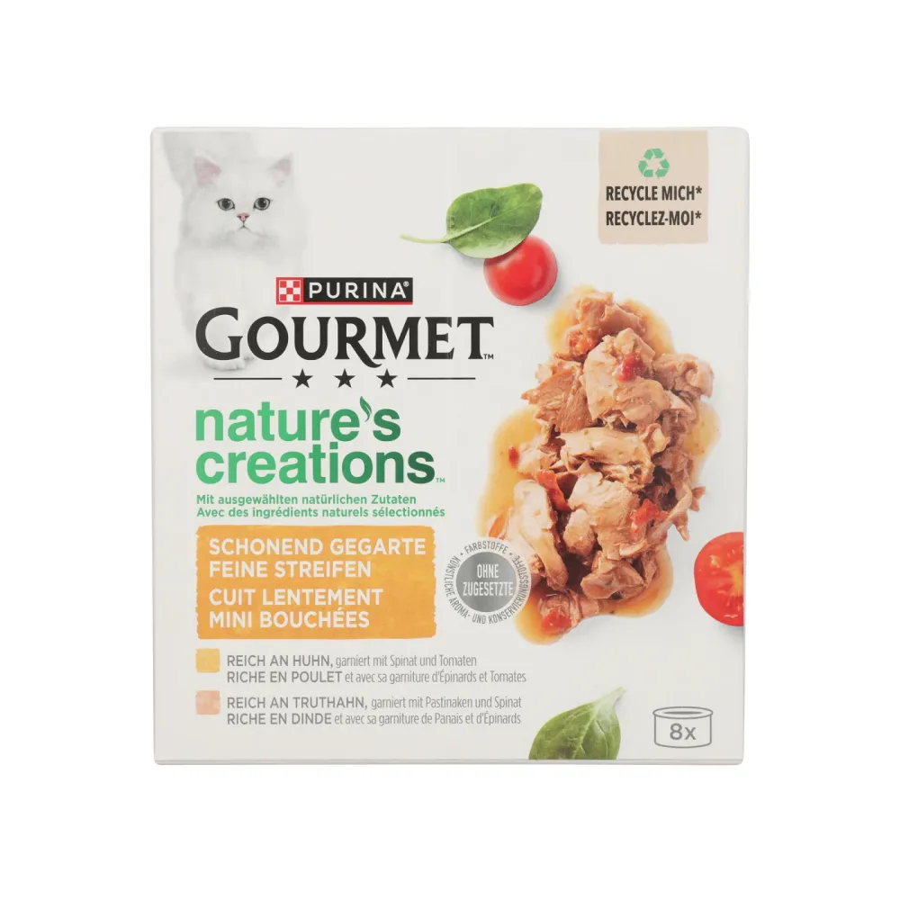Gourmet Nature's Creation Nassfutter Fleisch 8x85g