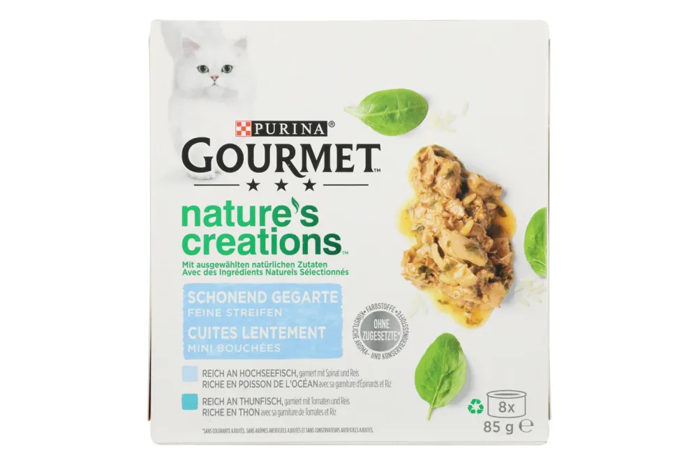 Gourmet Nature's Creations Nassfutter Fisch 8x85g