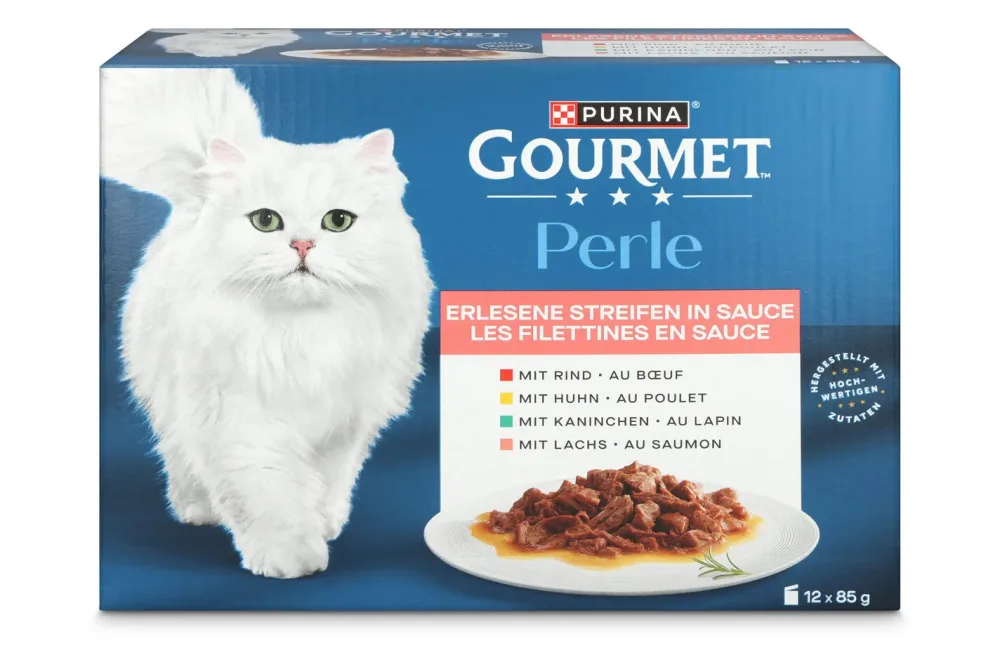 Gourmet Perle Katzenfutter in Sauce Erlesene Streifen 12x85g