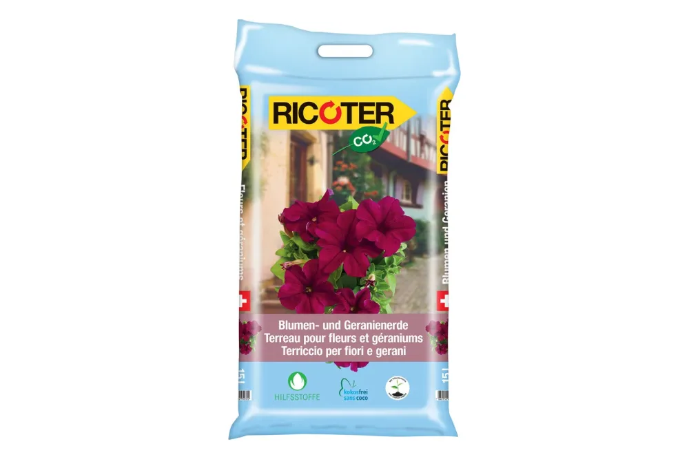 Ricoter Blumen- und Geranienerde CO2-clean | 15 l