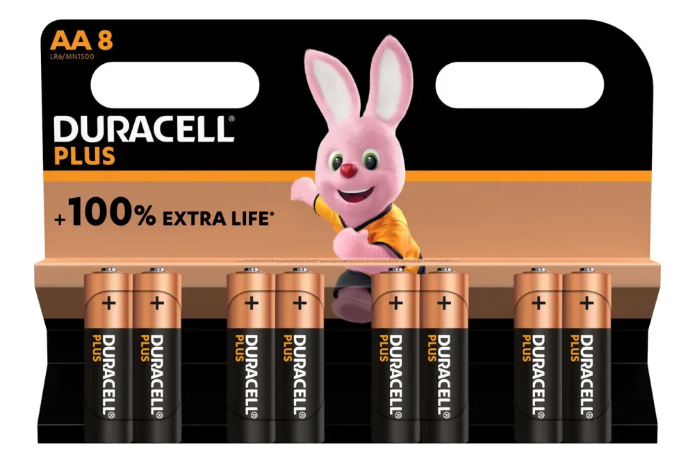 Duracell Batterien Plus 100 AA 1.5 V 8 Stück