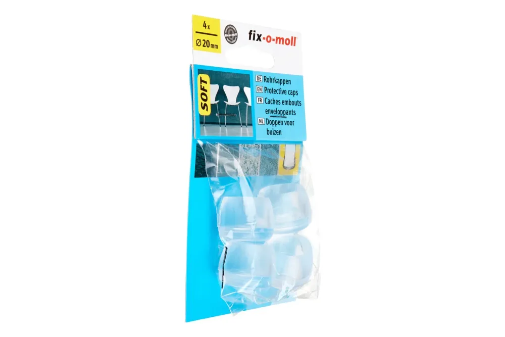 fix-o-moll Rohrkappen Soft, tranparent