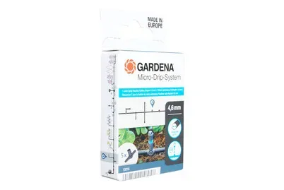 GARDENA Micro-Drip System 13216-20 T-Stück 4,6 mm (3/16)