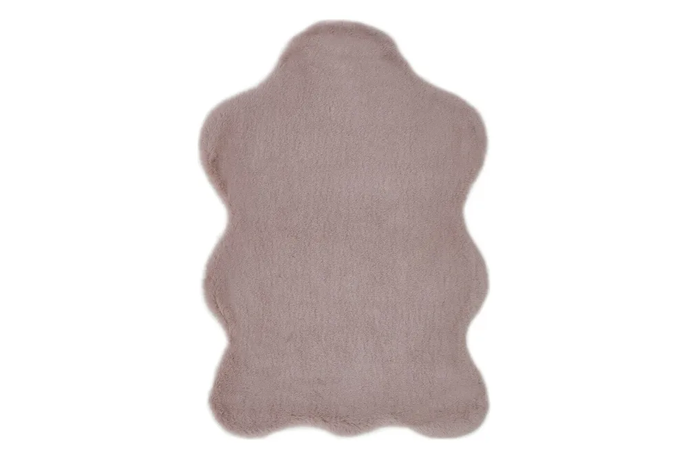 Kunstfell Coste | 80 x 55 cm | Altrosa