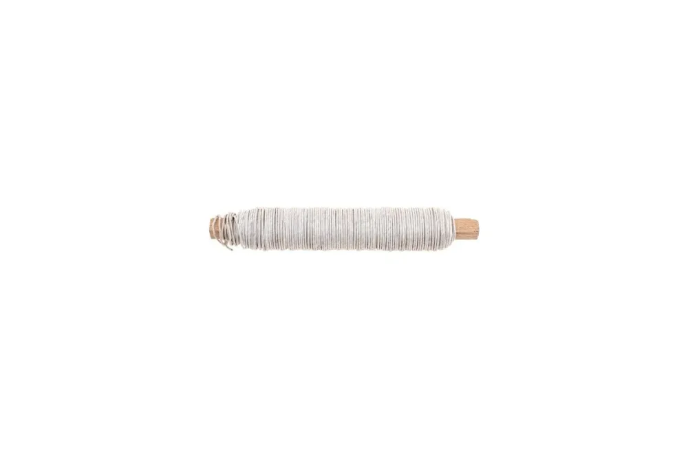 Papierwickeldraht 0,8mm, 22m weiss