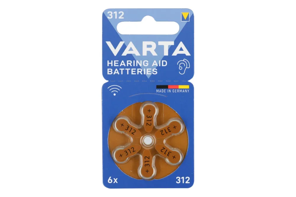 Varta Hearing Aid Batteries 312 Bli 6 Knopfzelle 1.4 V 6 St.