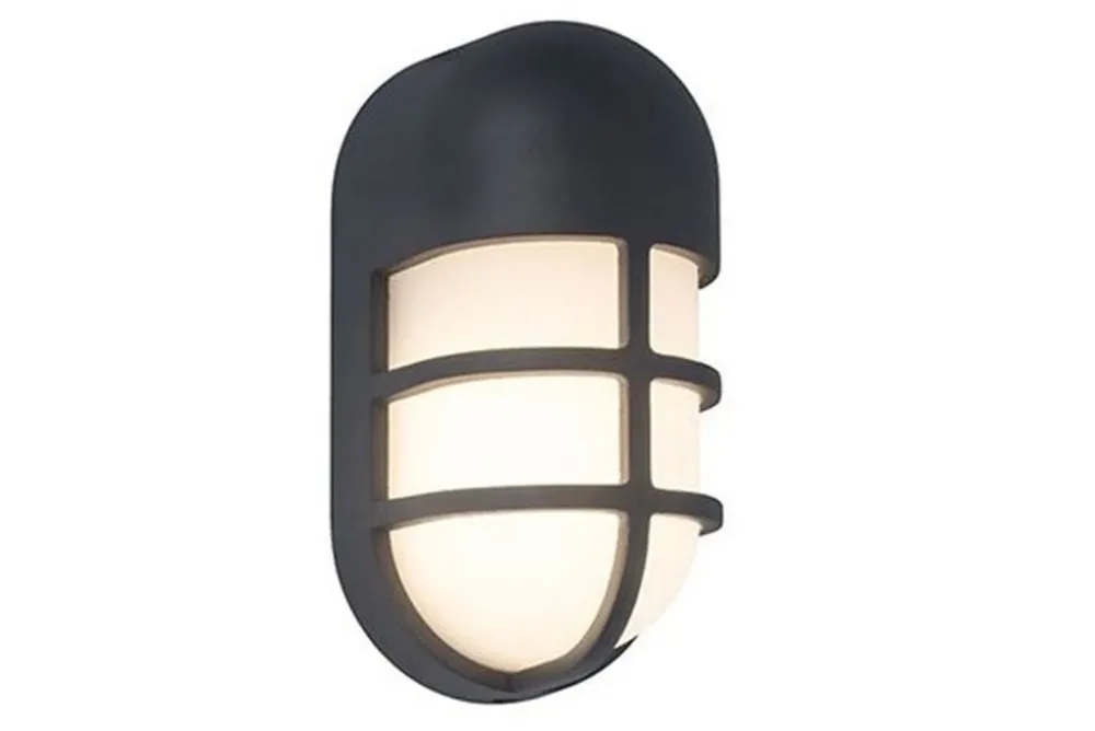 Lutec Aussenwandleuchte Bullo dunkel grau