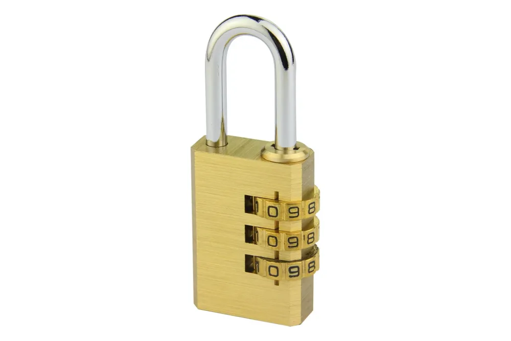 28Mm Kombinations-Padock aus massivem Messing mit 3 Ziffern