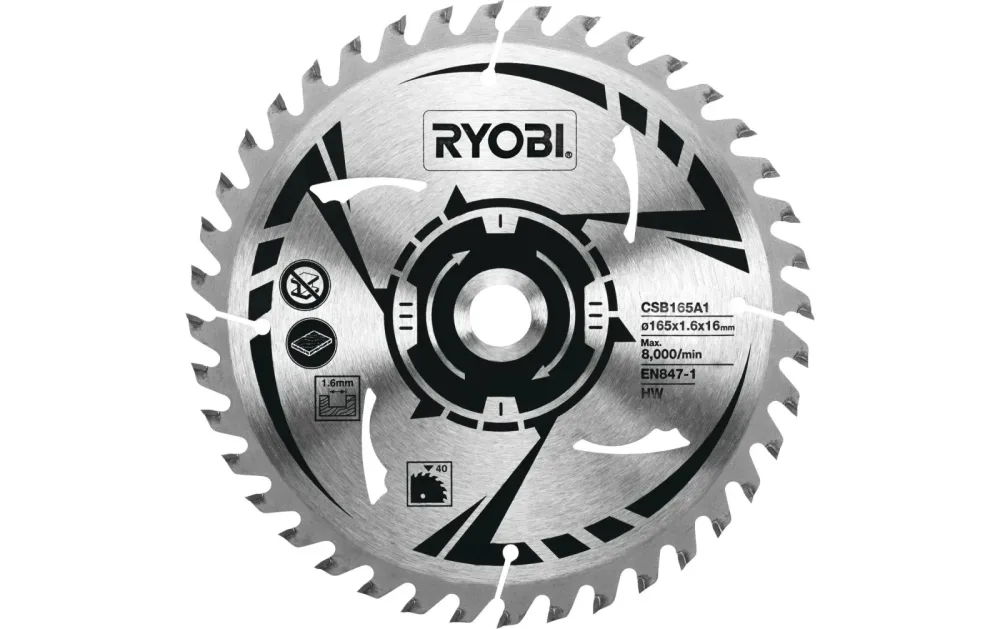 Ryobi Hartmetall-Sägeblatt Csb165A1 | ⌀ 16.5 cm | 40 Zähne