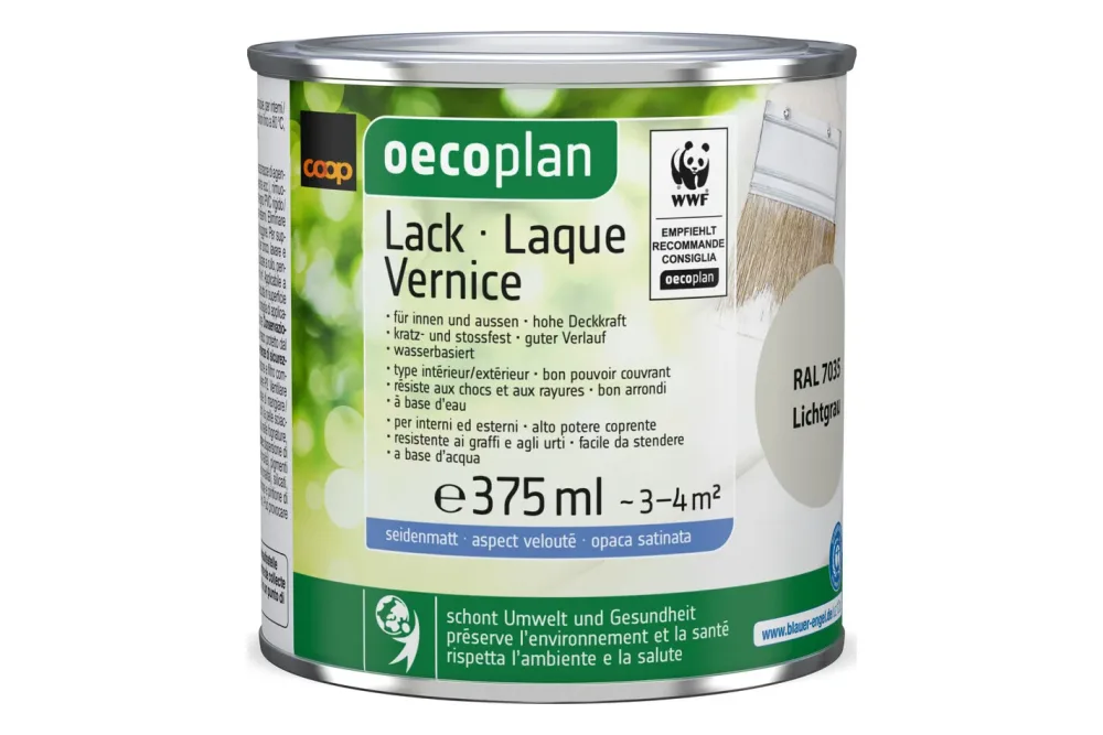 Oecoplan Lack seidenmatt Lichtgrau 375ml