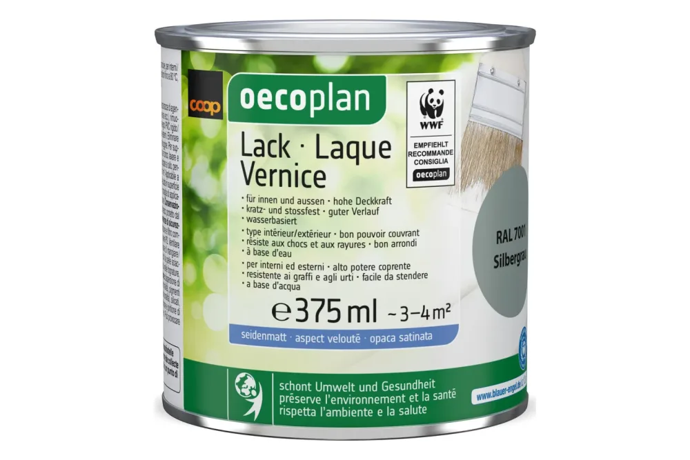 Oecoplan Lack seidenmatt Silbergrau 375ml