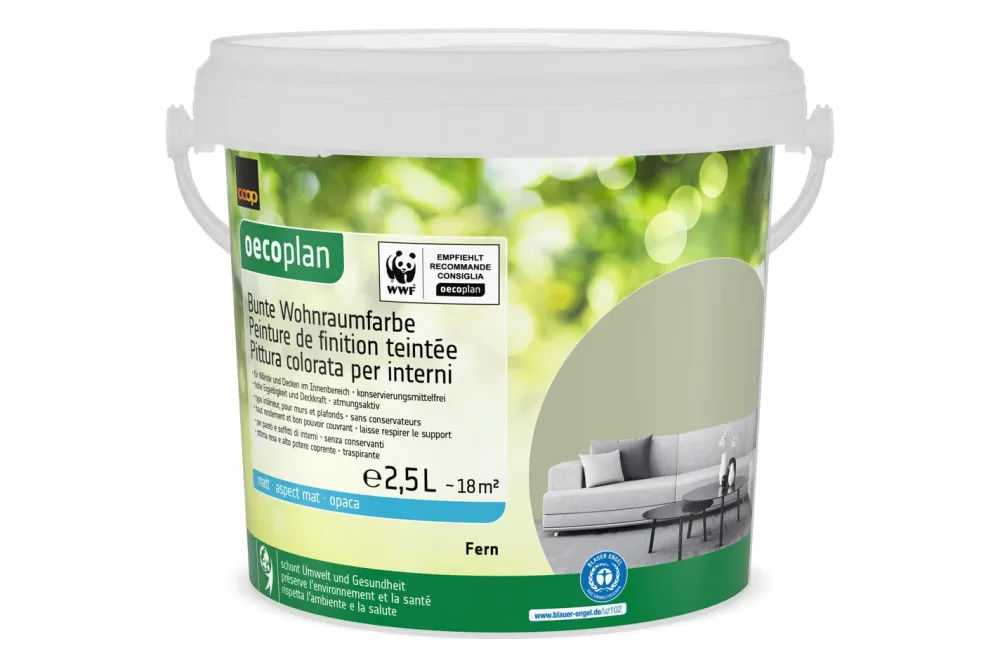 Bunte Wohnraumfarbe Fern 2.5L
