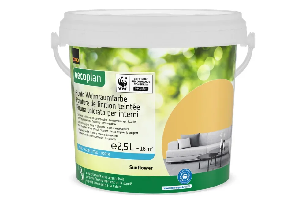Bunte Wohnraumfarbe Sunflower 2.5L