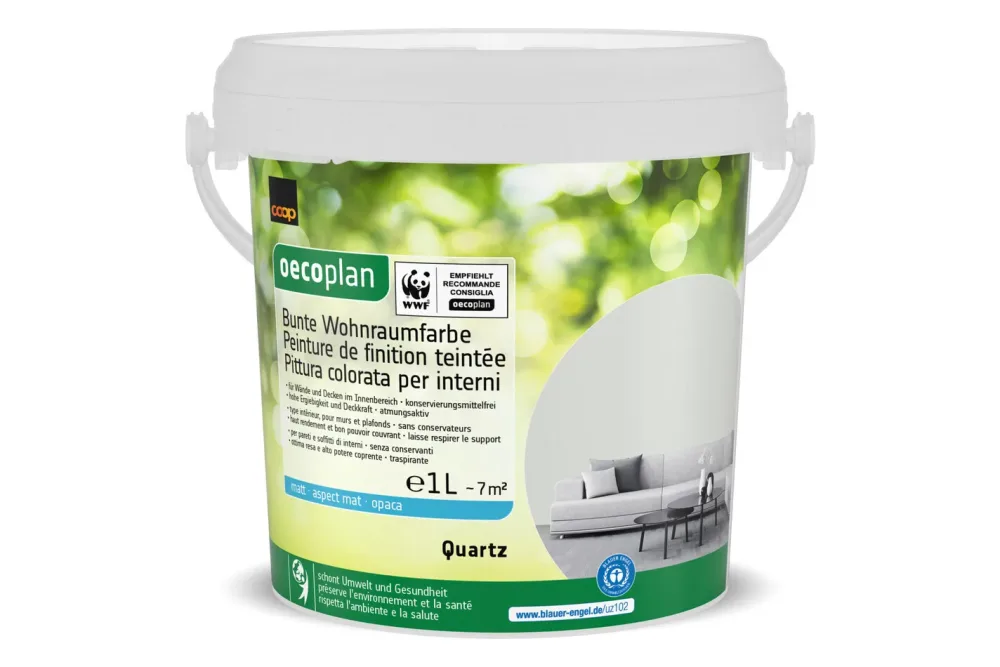 Bunte Wohnraumfarbe Quartz 1L