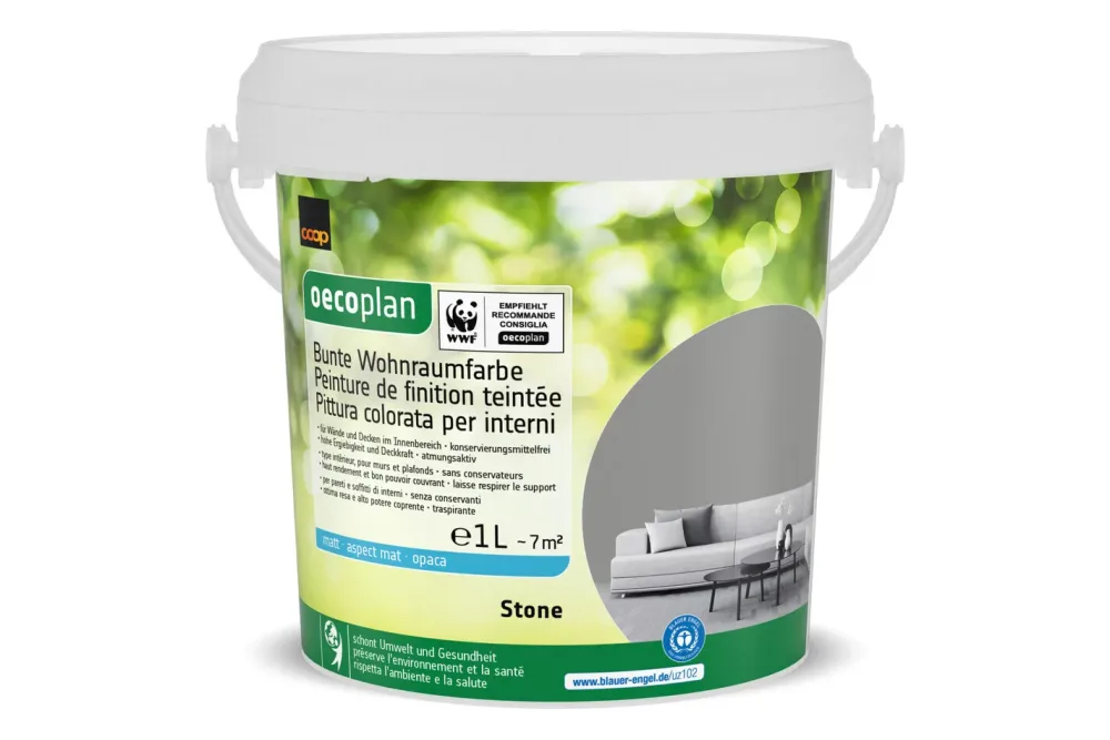 Bunte Wohnraumfarbe Stone 1L