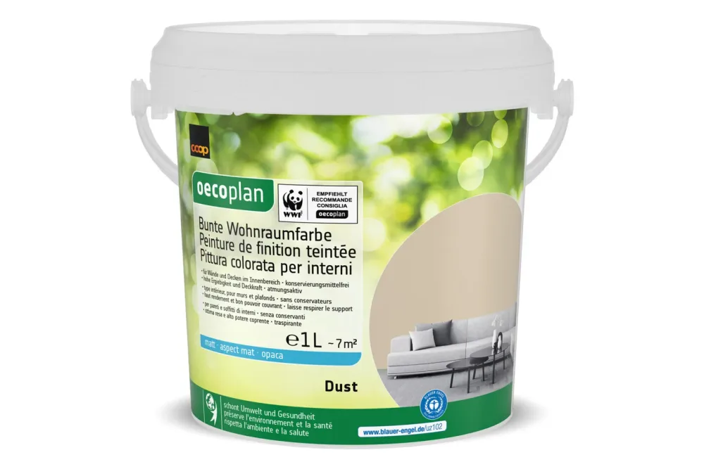 Bunte Wohnraumfarbe Dust 1L