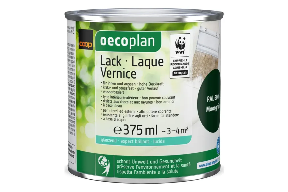 Oecoplan Lack glänzend Moosgrün 375ml