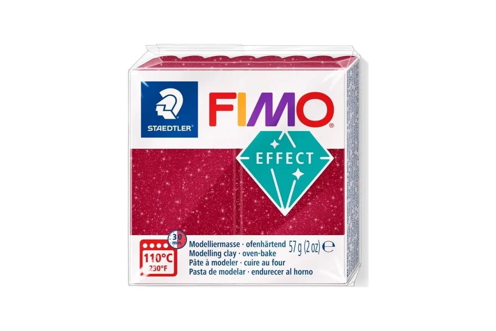 FIMO - Modelliermasse, ofenhärtend, 5.5X5.5X1.5CM, Rot