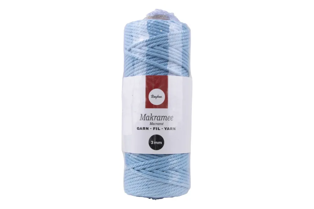 Makramee Garn, 3mm ø, ca. 210g, Rolle 70m