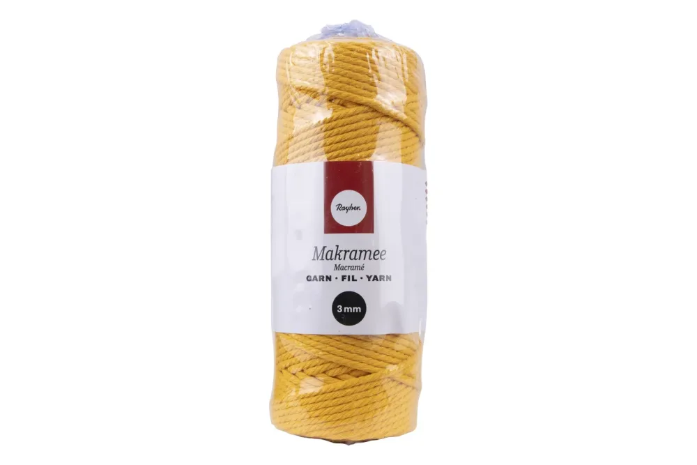 Makramee Garn, 3mm ø, ca. 210g, Rolle 70m