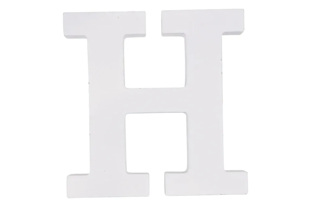 MDF Buchstabe H, FSC 100%, 11x2x11cm