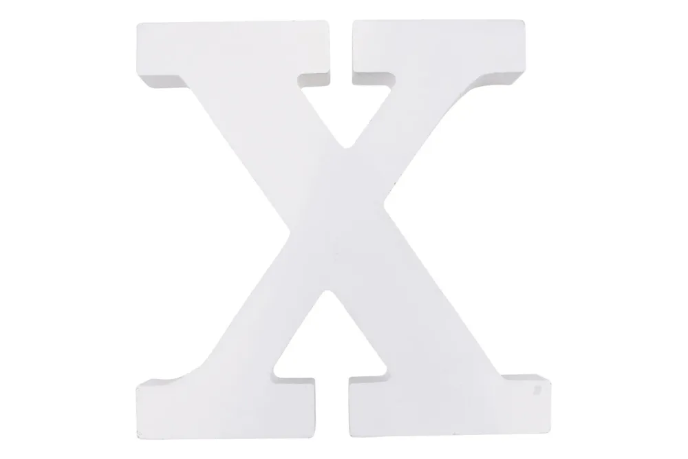 MDF Buchstabe X, FSC 100%, 11x2x11cm