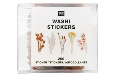 Rico Washi Sticker Transformation Trockenblumen