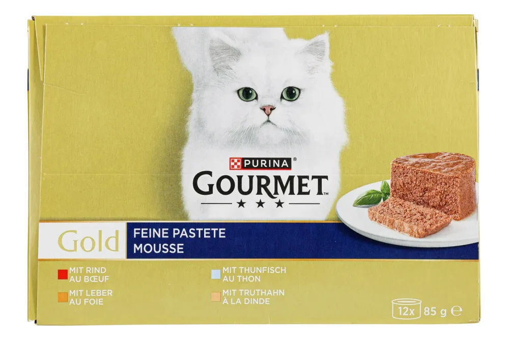Gourmet Gold Nassfutter Feine Pastete 12x85g