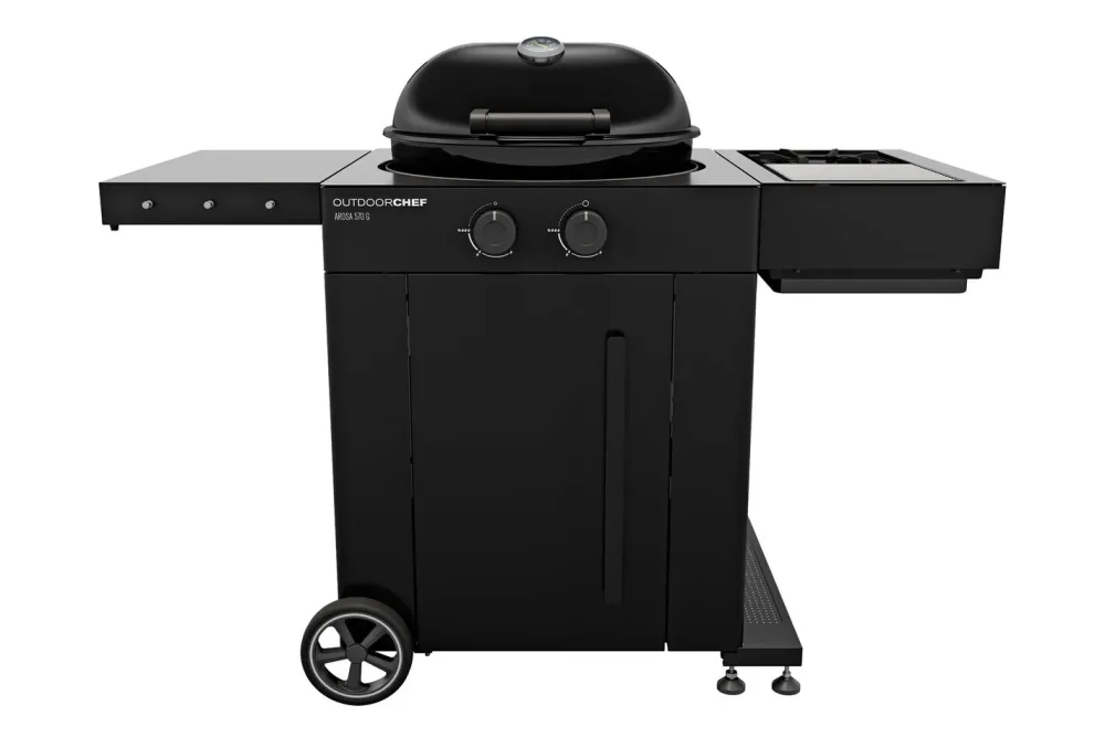 Outdoorchef Gasgrill Arosa 570 G EVO Plus Black | Stahl emailiert | montiert geliefert
