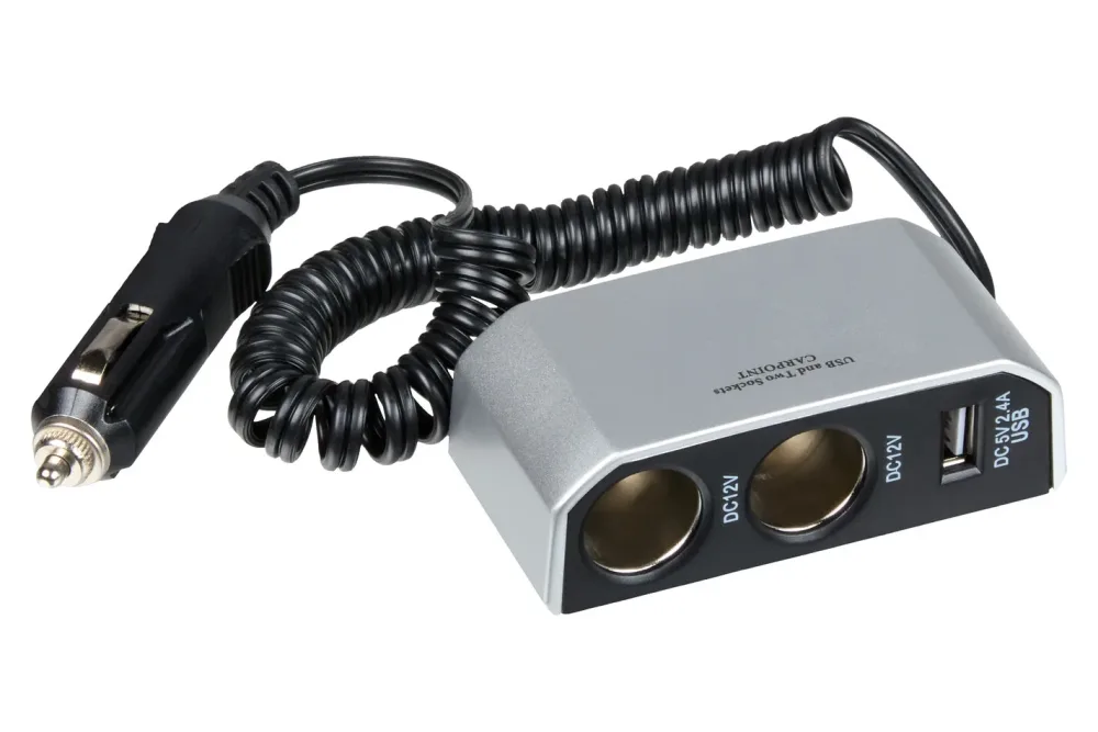 CarPoint Zigarettenanzünder 12 Volt, 5 Ampere, 3-fach Ausgang