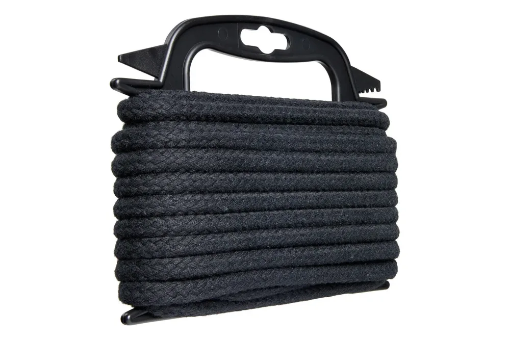 Meister Baumwoll-Seil geflochten 8mm/10m schwarz