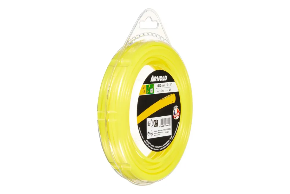 Arnold Trimmerfaden 3,0 mm x 15 m, rund, gelb