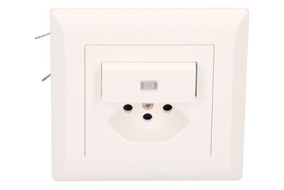 Hager Kleinkombi Schema 3 gelb beleuchtet / Typ 13 UP Hager weiss