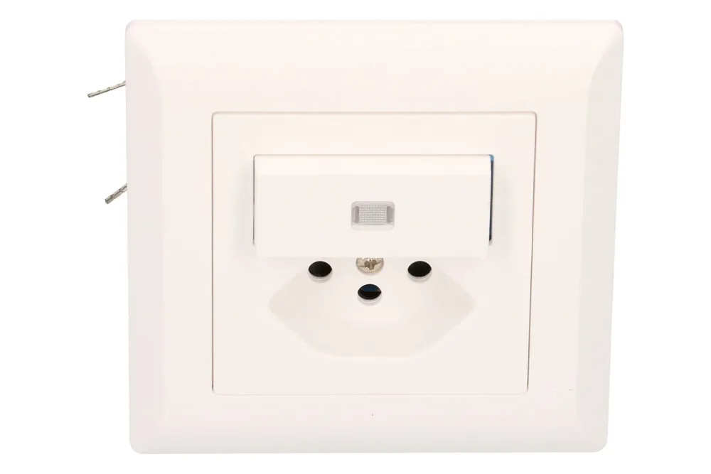 Hager Kleinkombi Schema 3 gelb beleuchtet / Typ 13 UP Hager weiss
