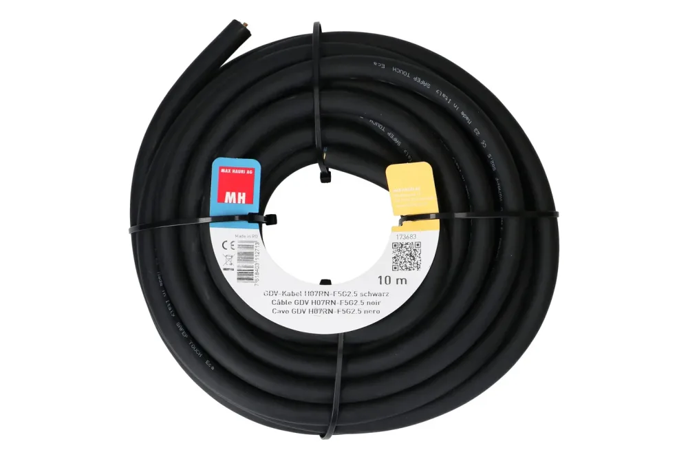 Max Hauri AG GDV-Kabel H07Rn-F5G2.5 10m schwarz
