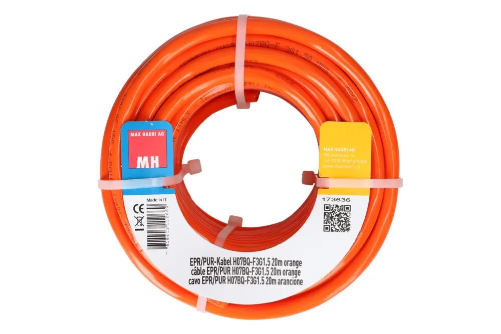 Max Hauri AG EPR/PUR-Kabel H07Bq-F3G1.5 20m orange