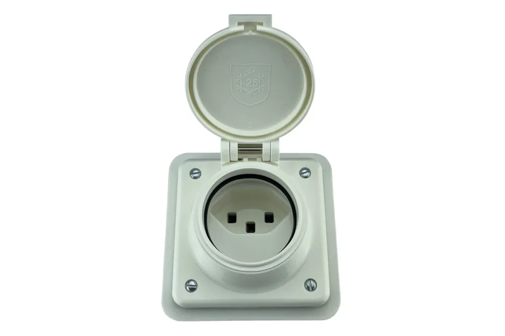 Mica Nass Steckdose 1x Typ 23 Gr.1x1 UP Mica Nass Ip55 weiss