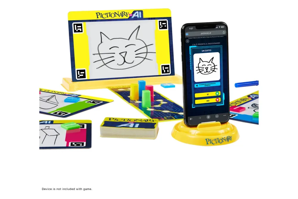 Mattel Games - Pictionary vs KI, Deutsch, Multicolor
