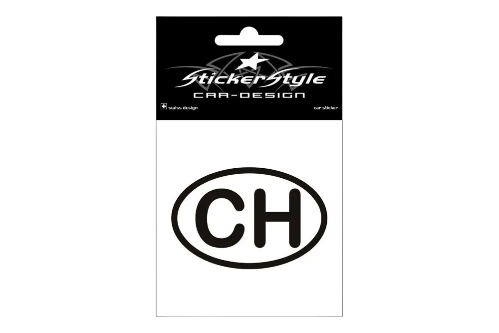 StickerStyle 3D-Sticker CH schwarz klein