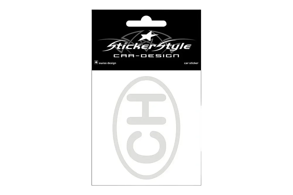 StickerStyle 3D-Sticker CH chrom gross 8.5 cm