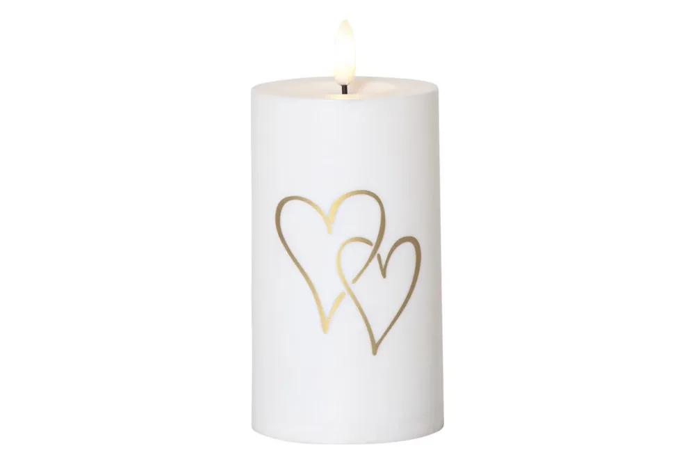 LED Memorial Kerze Flamme Heart