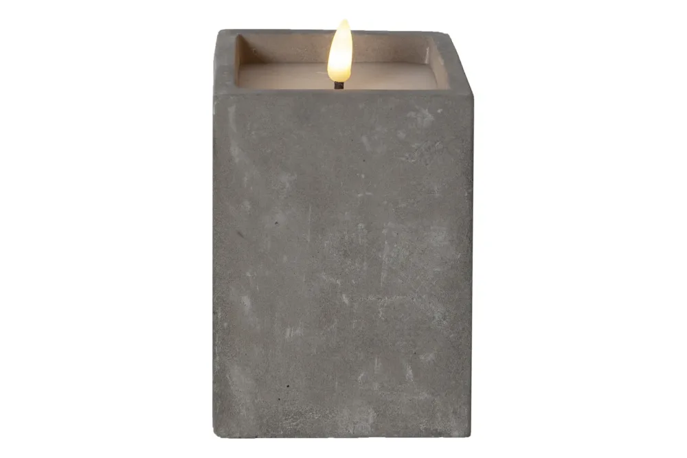LED Pillar Kerze Flamme Cem